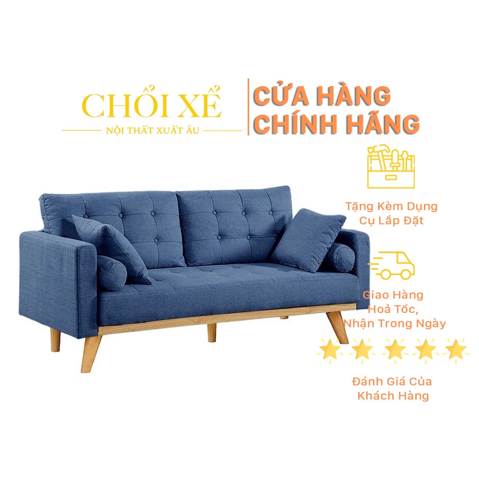 Ghế Sofa 3 Chỗ Derry Màu Dark Blue - Chổi Xể