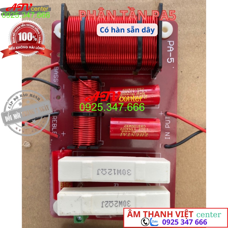 Mạch Phân Tần PA5 - Dùng Cho Loa Full - Giá 1 Đôi - Hàn Sẵn Dây