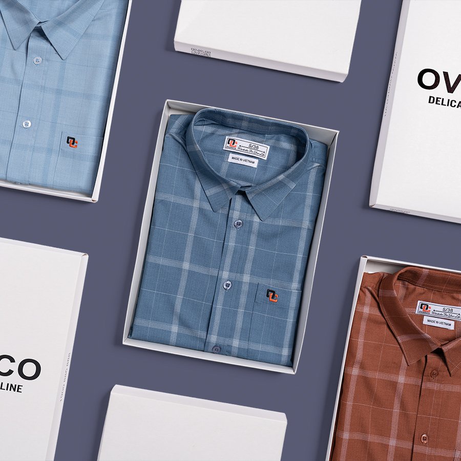 Áo Sơ Mi Nam Ngắn Tay Kẻ Caro Đơn OVERCO Chất Vải Sợi BamBoo Mềm Mịn Thoáng Mát Trẻ Trung Năng Động