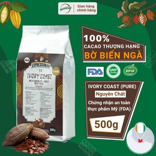 Cacao Ivory Coast Dark - Bột Cacao Ivory Coast Đen Nguyên Chất - Pha Chế - Làm Bánh - Kem - Đắng - Đen