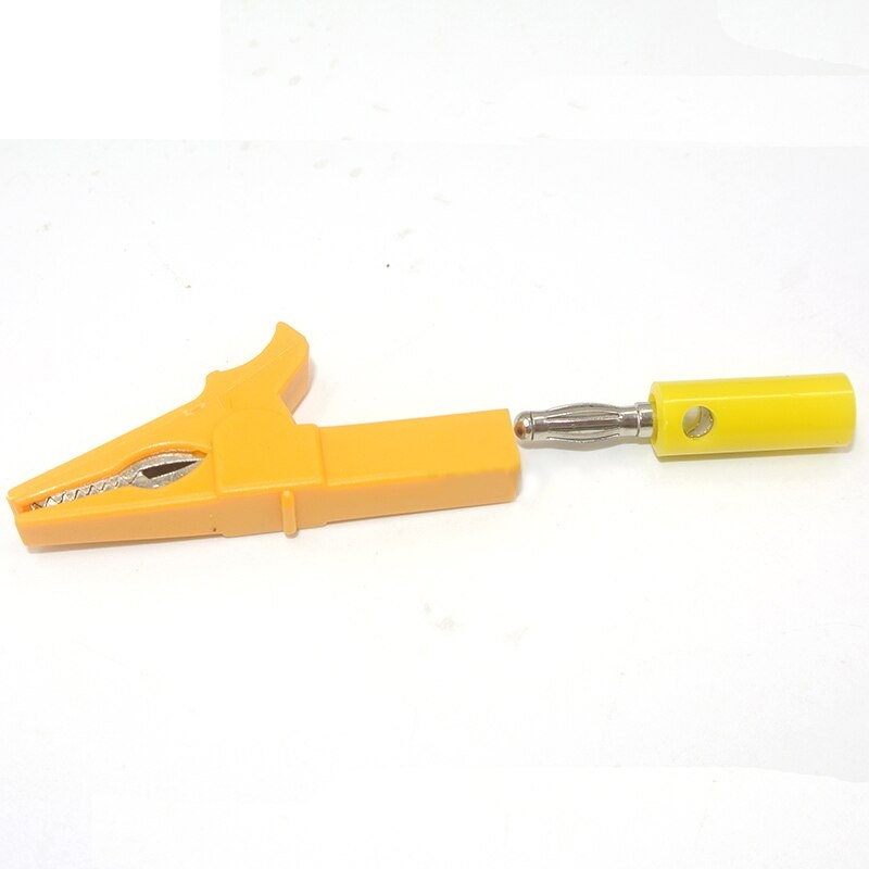 Set Kẹp Cá Sấu 55mm Kèm Jack Cắm Bắp Chuối 40mm Cách Điện Với Tay Cầm Nhựa Chuyên Dụng Cho Dây Dò Thử Điện