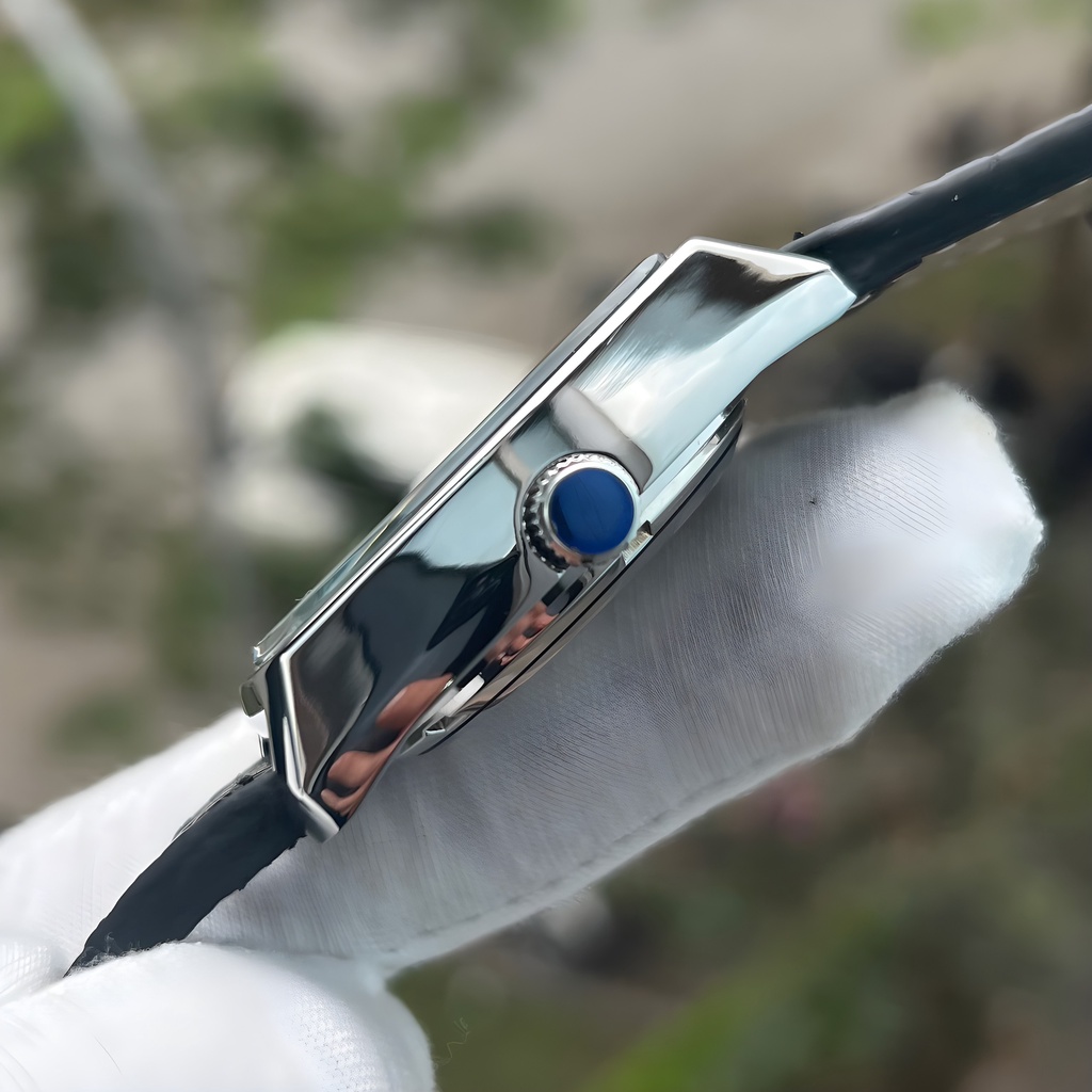 Đồng Hồ Cơ Seiko Mặt Vuông - Kim Dạ Quang - Có Lịch Ngày & Lịch Thứ