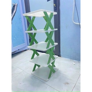 Giá để giày dép, giá nhựa để giày dép, kệ nhựa 5 tầng để giày dép siêu gọn gàng