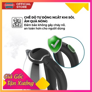 Ấm siêu tốc Inox 2 lít Happy Time - Ấm Đun Siêu Tốc