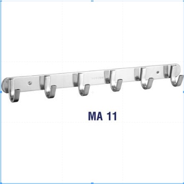 Giá treo khăn - máng khăn - móc treo quần áo gắn tường nhà tắm INOX 304 loại 1, chân đế đặc, cực chắc chắn TẶNG KÈM PASS