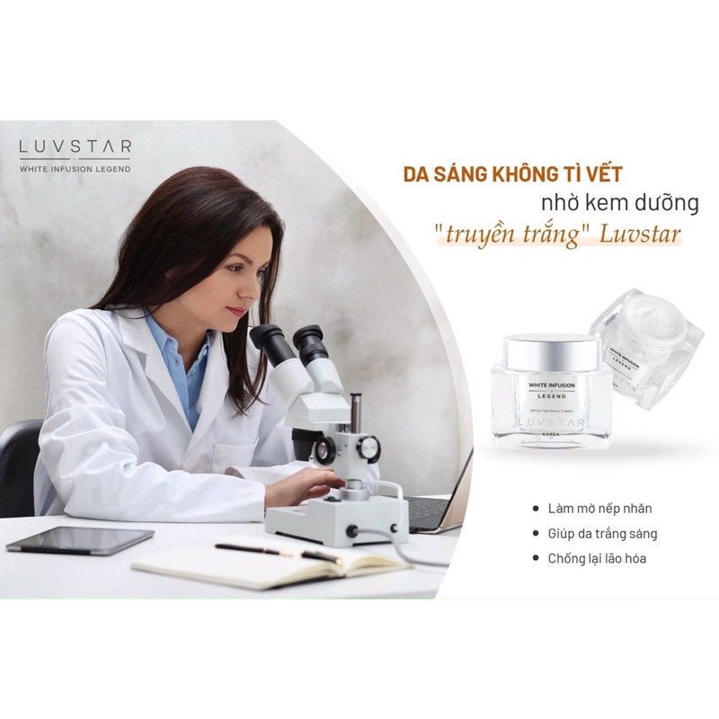 Kem Truyền Trắng LUVSTAR mịn căng mượt