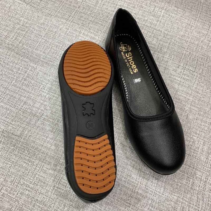 Giày bệt búp bê mũi tròn da lì hàng cao cấp siêu êm mềmcó size 40 cho quý khách chân ngoại cỡ