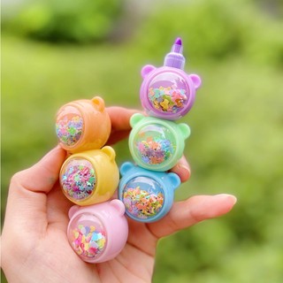 Set bút dạ quang 6in1, bút highlighter cute