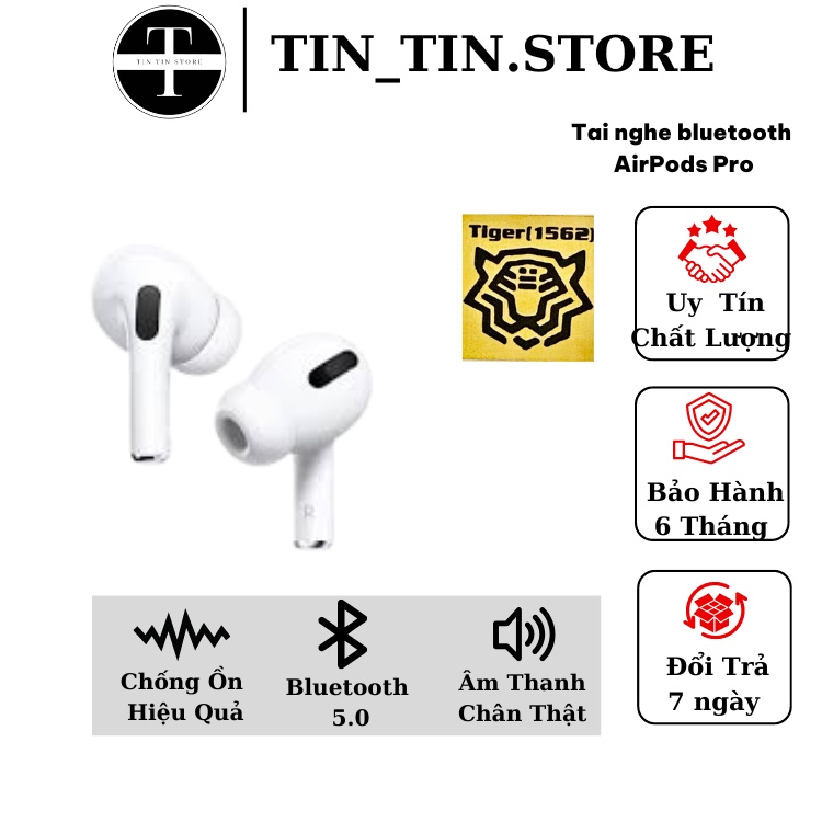 Tai Nghe Bluetooth Không Dây PRO - Điều Chỉnh Âm Lượng Trên Tai Nghe, Đổi Tên - Định Vị - Dùng cho Cả IOS và Android