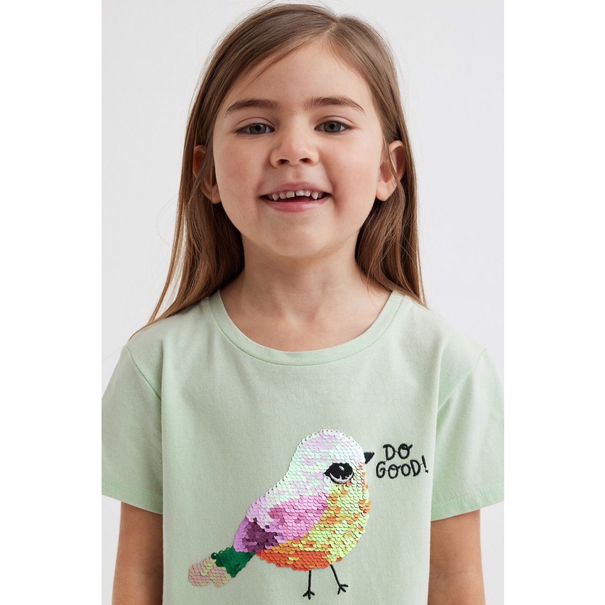 Áo phông hè saquin gạt cho bé gái AHM018