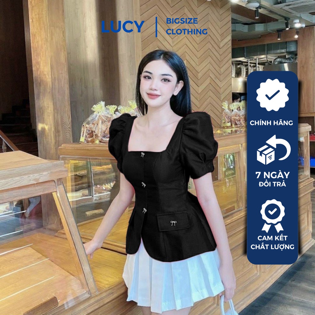 Áo kiểu nữ bigsize form peplum che khuyết điểm đi chơi dạo phố