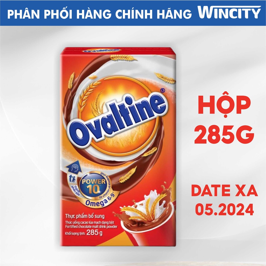 Bột Cacao Lúa Mạch Ovaltine - Hộp 285g Date 05.2024