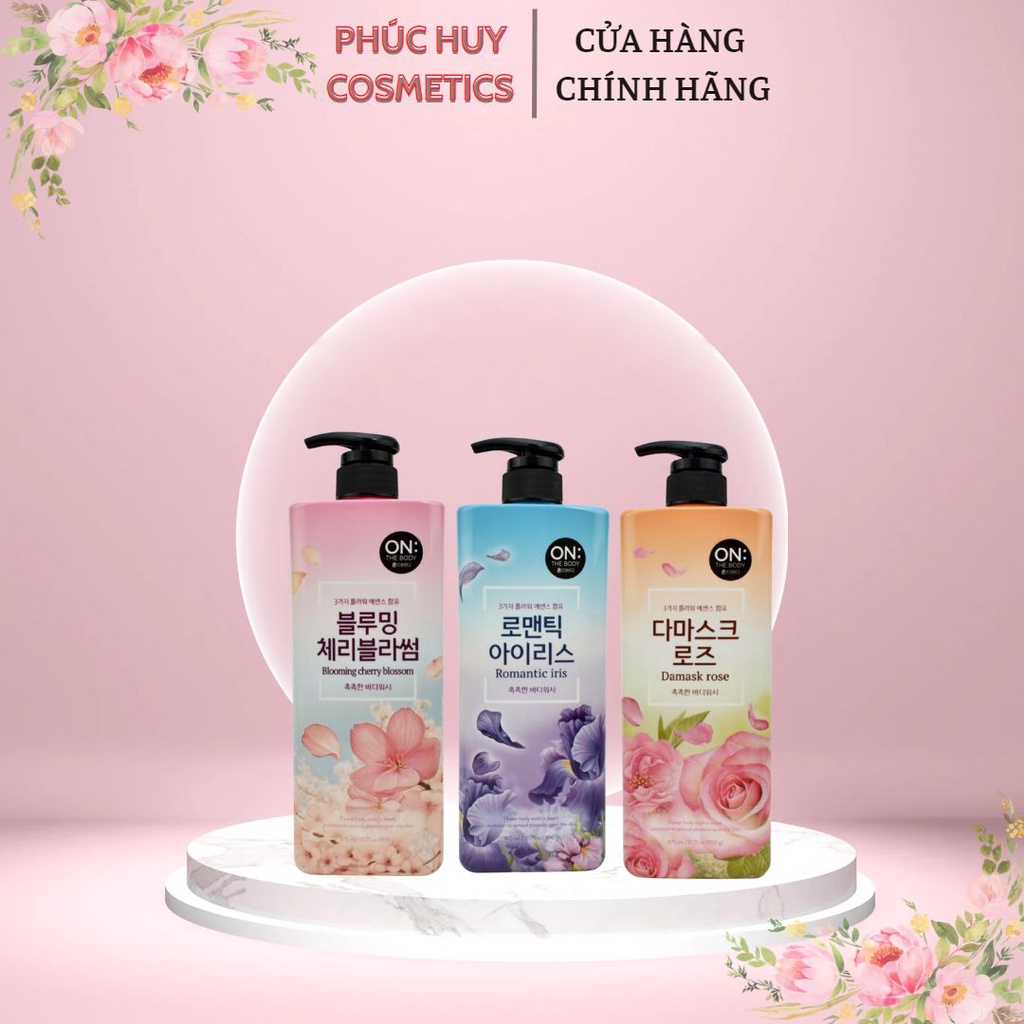 SỮA TĂM HƯƠNG NƯỚC HOA ON THE BODY MẪU MỚI 900G