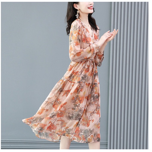 (HÀNG SẴN) Váy Đầm Hoa Dạo Biển Quyến Rũ VH62 - Hàng Quảng Châu Cao Cấp