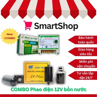 Rơ le an toàn 12v + phao điện jye jy70ab | phao điện 12v téc nước, bồn nước inox