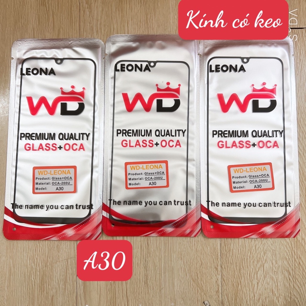 KÍNH SAMSUNG A30 - A50 - A50S CÓ ÉP KEO OCA