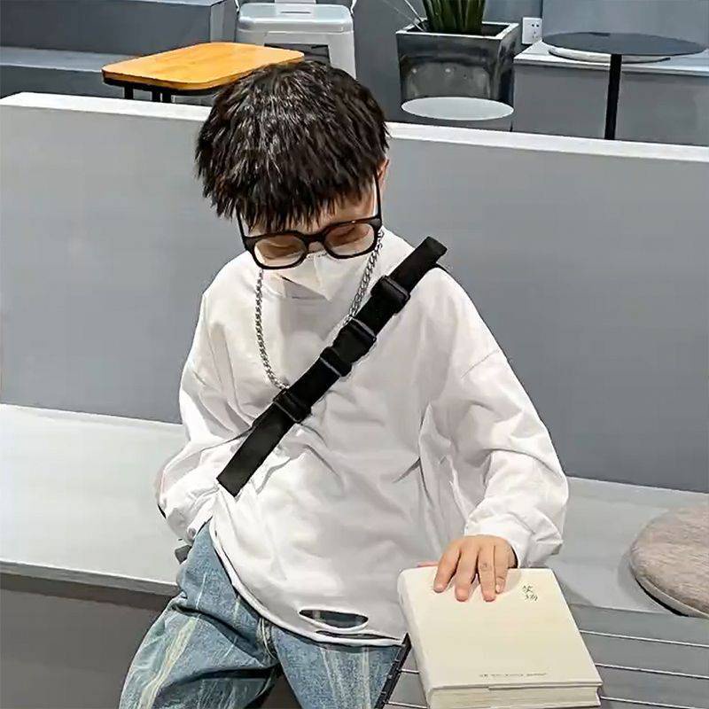 AOT2301 - Áo Thun Dài Tay Cotton Phong Cách Hàn Quốc Cho Bé