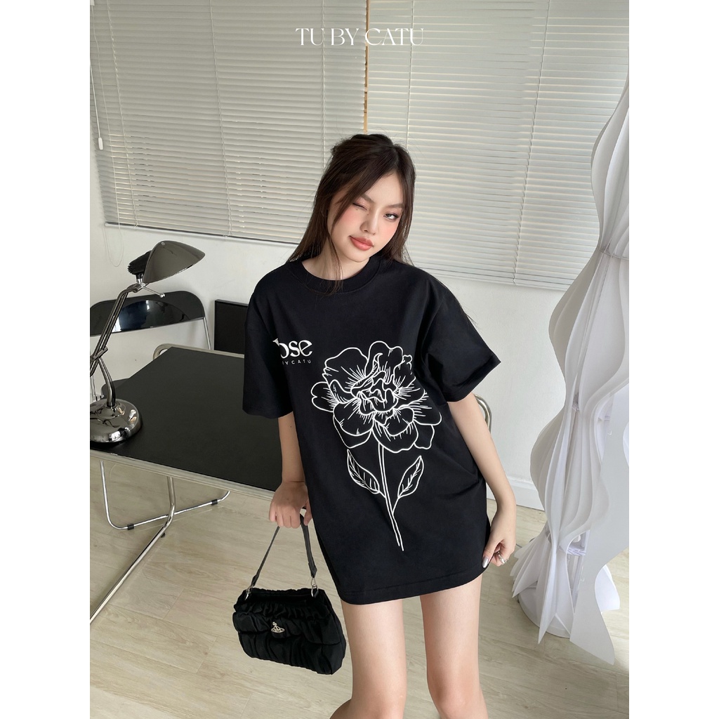 TUBYCATU | Áo thun rose tee trắng/ kem/ đen