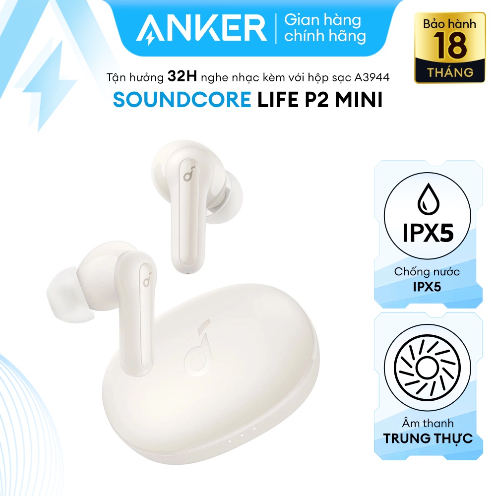 Tai nghe không dây SOUNDCORE (by ANKER) Life P2 Mini True Wireless (TWS) - A3944