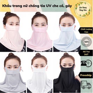 Khẩu trang chống tia UV, khẩu trang chống nắng UPF 50+, khẩu trang ninja che kín mặt và cổ
