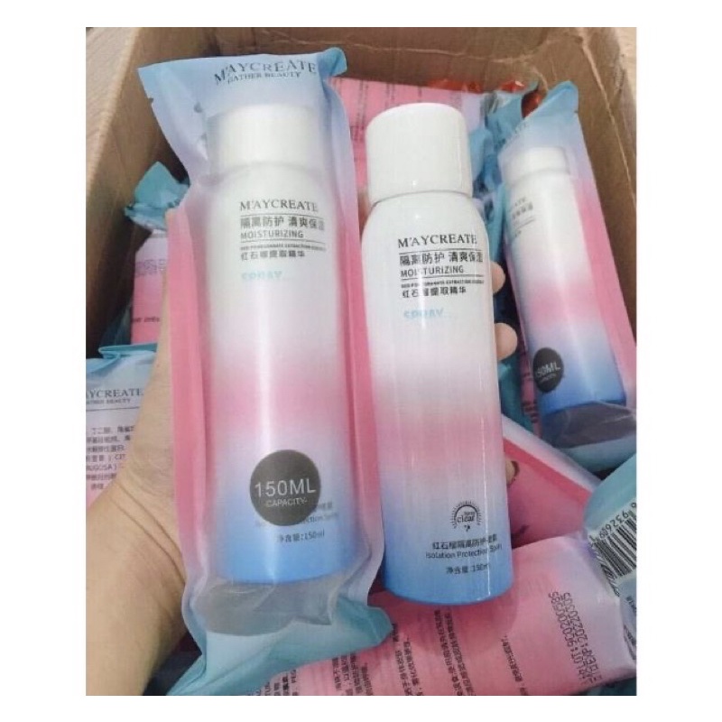 Xịt Chống Nắng Trắng Da Chính Hãng Maycreate Nội Địa Trung