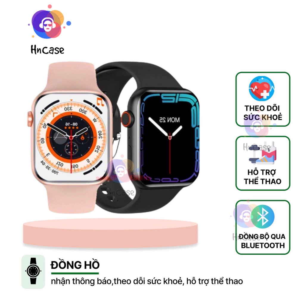 Đồng hồ thông minh AW - Smartwatch Bản cao cấp Nhất - Đầy đủ tính năng Theo dõi Sức khỏe, Thể dục, Nghe gọi
