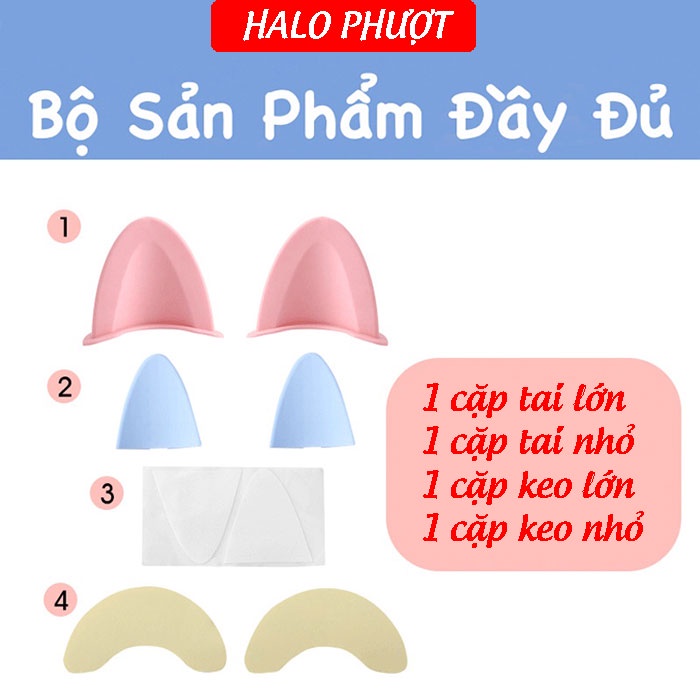 Tai mèo gắn nón bảo hiểm