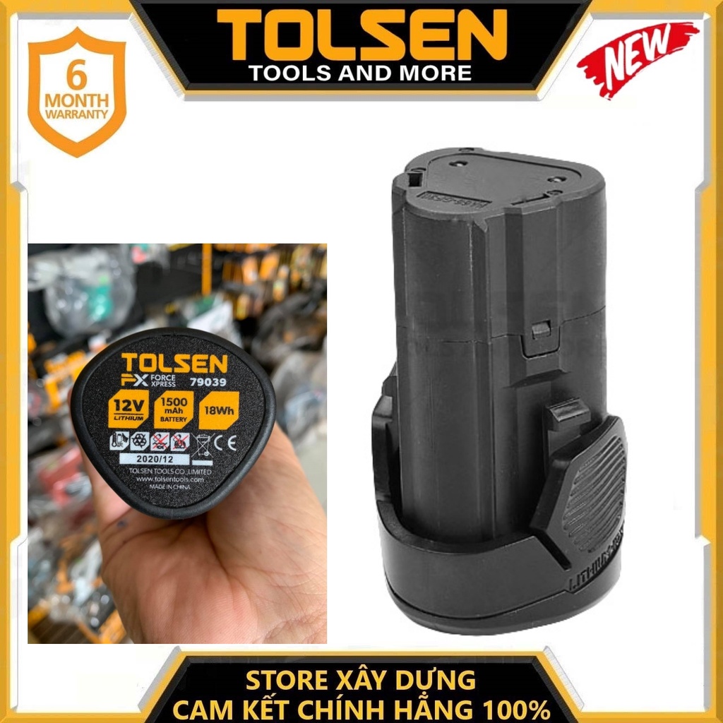 PIN 12V 1.5Ah (1500 mAH) TOLSEN - 79039