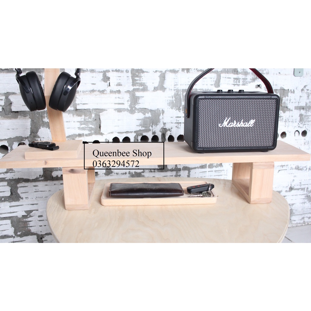 Giá treo đỡ tai nghe/headphone chụp tai chống trượt phù hợp với tất các loại tai nghe I Decor bàn làm việc