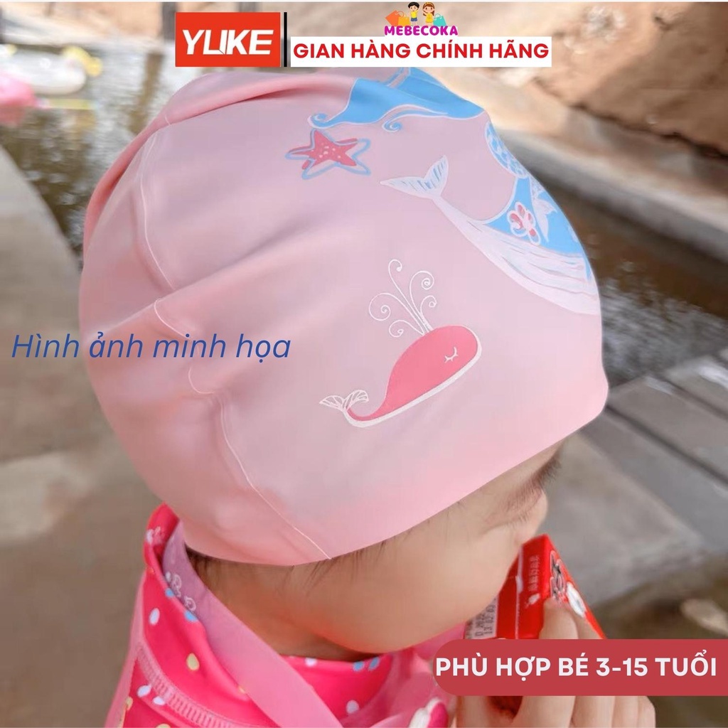 Mũ bơi, nón bơi cho bé từ 3 tuổi tới 15 tuổi, Chất liệu Silicone cao cấp CHỐNG NƯỚC 100%