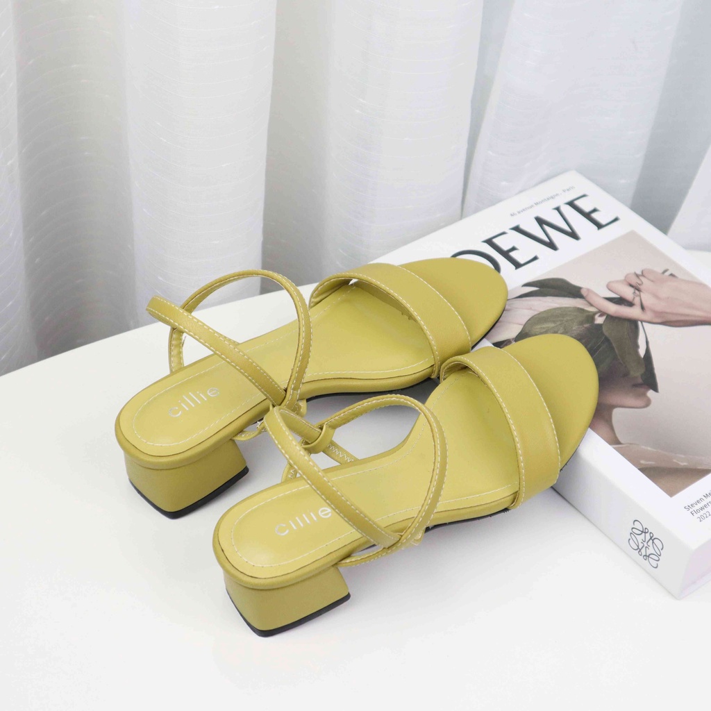 Giày sandal nữ quai thun êm chân cao 5cm thoải mái đi cả ngày 1141