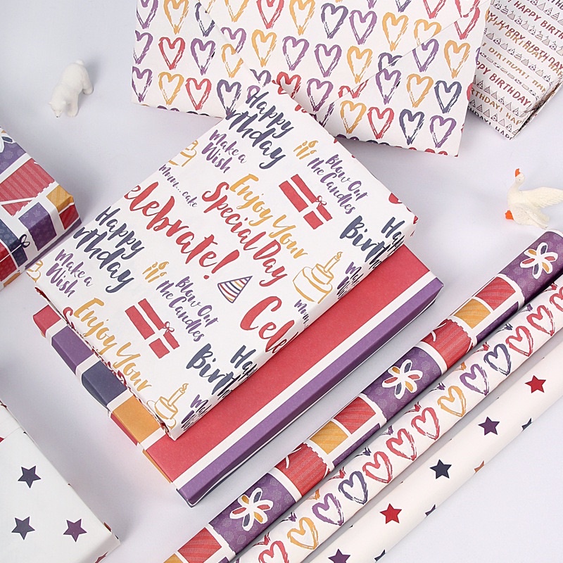 Giấy gói quà 50x70cm