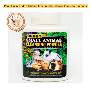 Phấn thơm Buddy Thailan khử mùi hôi ,dưỡng lông cho chuột Hamster, Thỏ, Bọ, Sóc Bay Úc, Sóc Bông,chồn,chinchilla hộp 50g