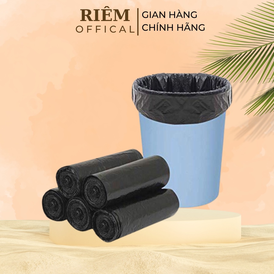 Túi Đựng RácTự Hủy Sinh Học Phân Hủy Tiện Lợi 1kg 3 Cuộn RIEM