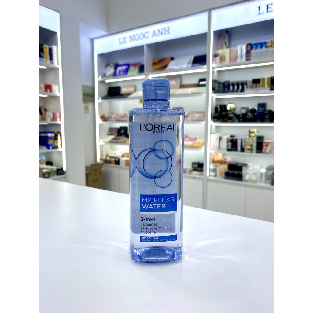 Nước tẩy trang L'Oreal 3in1 Micellar Water Deep Cleansing làm sạch sâu 400ml