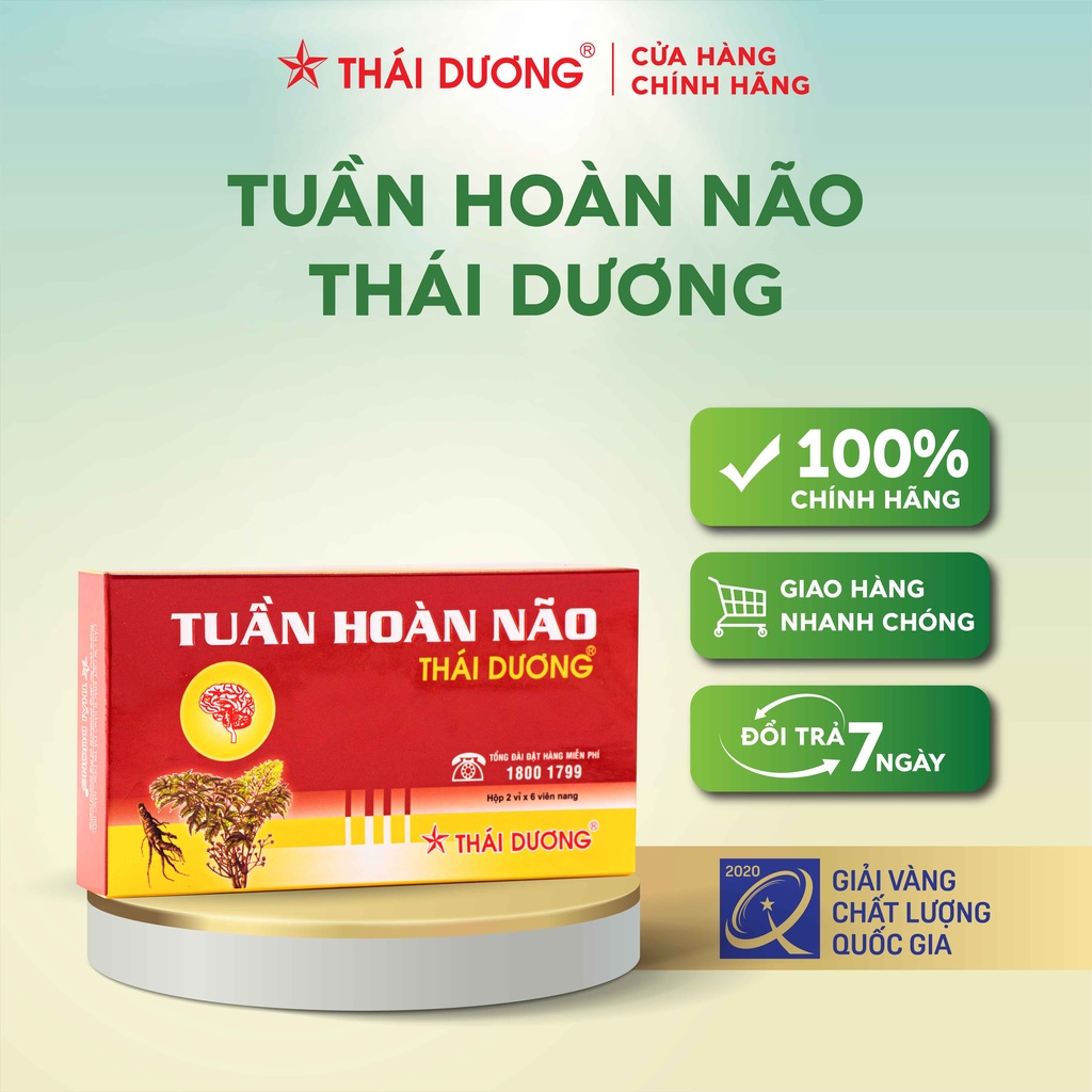 Viên uống Tuần hoàn não hộp 12 viên - Sao Thái Dương