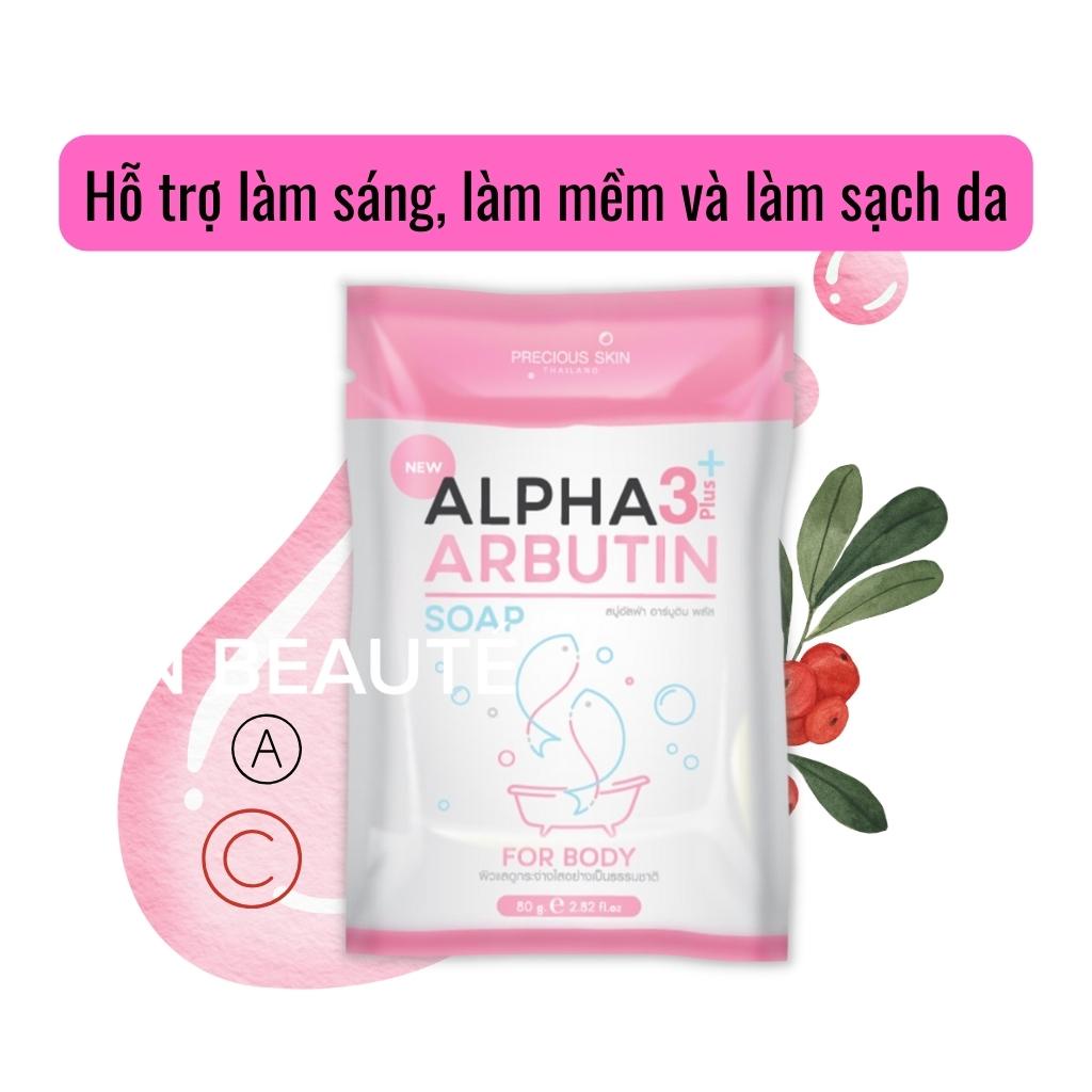 Xà Phòng Kích Trắng Alpha Arbutin Collagen Soap Thái Lan 80g