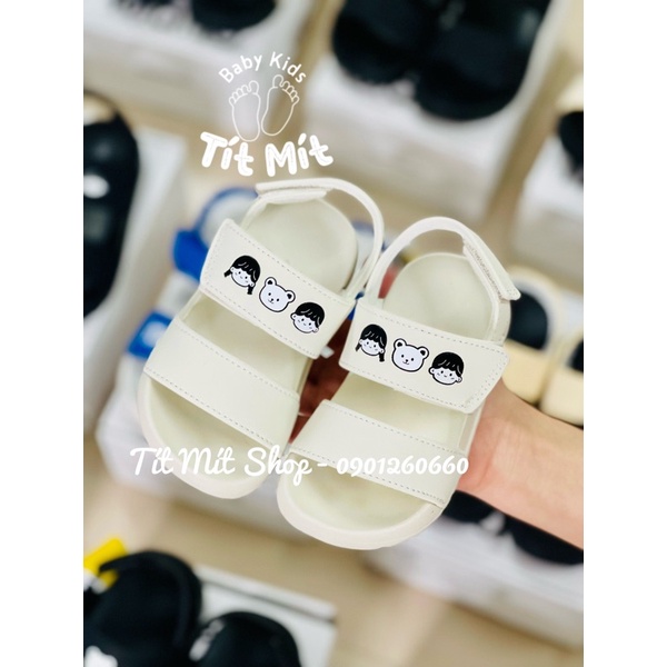Sandal cho bé, dép cho bé trai bé gái dép quai hậu bản ngang mềm mại êm chân TM1107