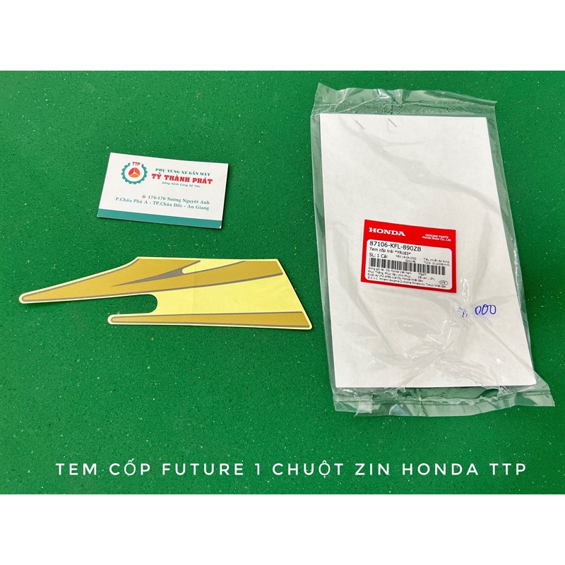 Tem xe Future 110 xám lông chuột zin honda