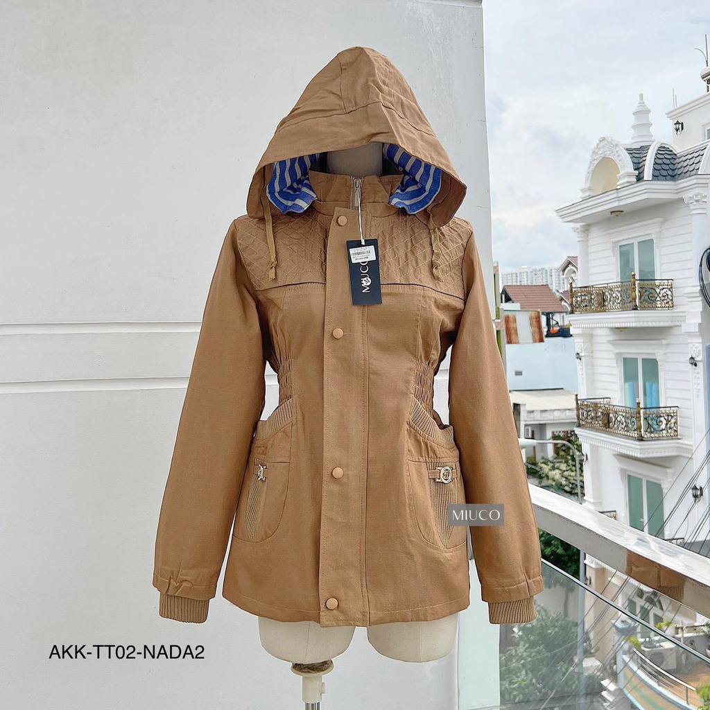 Áo khoác kaki cotton Gigi TT-02 trung niên sành điệu Hot Trend | Ginny.Brand