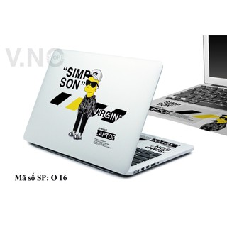 Decal laptop VNO SKIN Simpson Off white cao cấp dành cho các dòng laptop    
