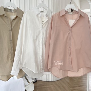 Áo sơ mi vạt đuôi tôm basic - Classic Roomm