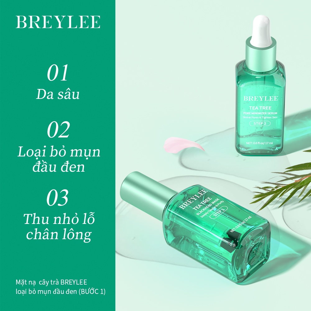  Serum se khít lỗ chân lông / Mặt nạ lột mụn đầu đen Breylee hiệu quả 17ml