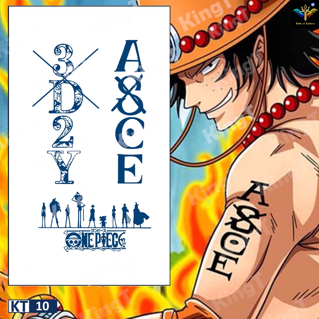 Hình xăm tạm thời Law Onepiece