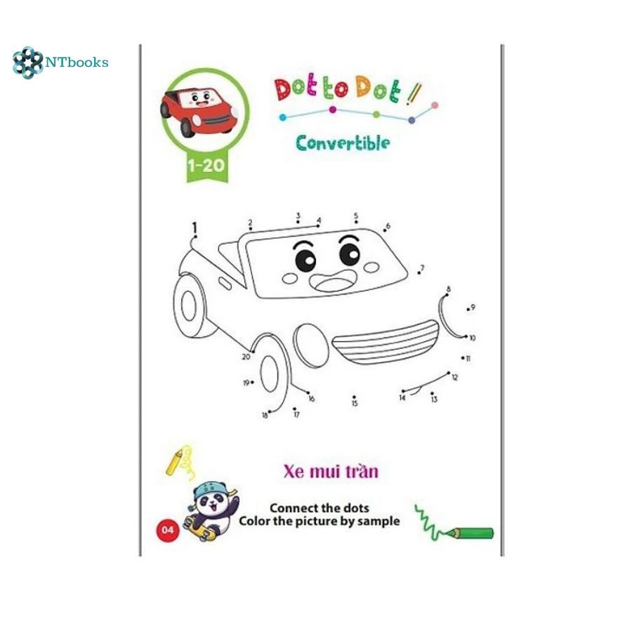 Sách Gấu con Tô màu - Phương tiện giao thông (Song ngữ Anh Việt) - Lẻ tùy chọn