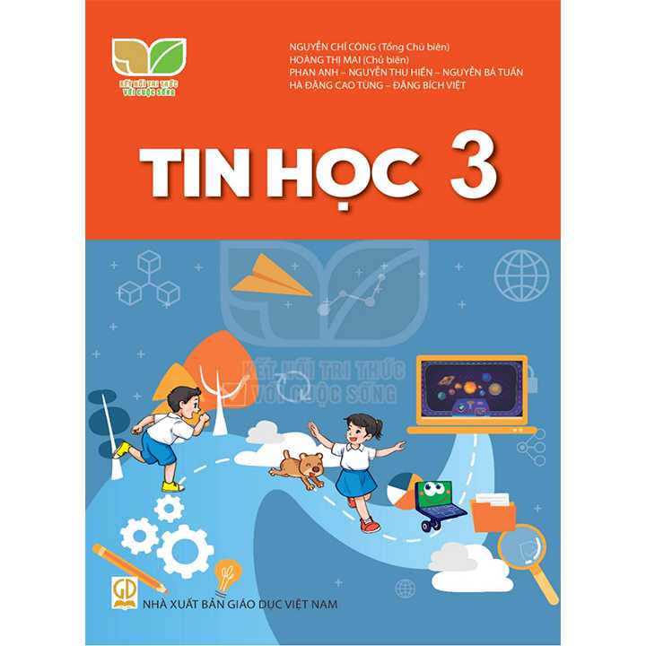 Sách - Tin học Lớp 3 - Kết nối kèm 2set bọc sách 10 tờ khổ 23x33cm