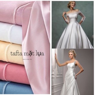 Vải tafta mặt lụa khổ 1.5m chuyên may váy áo, may đầm dự tiệc, may rèm, may đồ đứng form