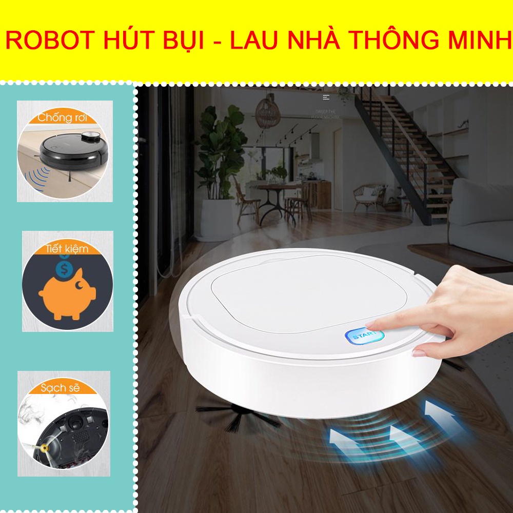Robot Hút Bui Lau Nhà, Robot Tự Động ES28. Lực Hút Mạnh, Pin Trâu, Máy Vận Hành Êm, Dễ Dàng Sử Dụng, Bảo Hành 1 Năm