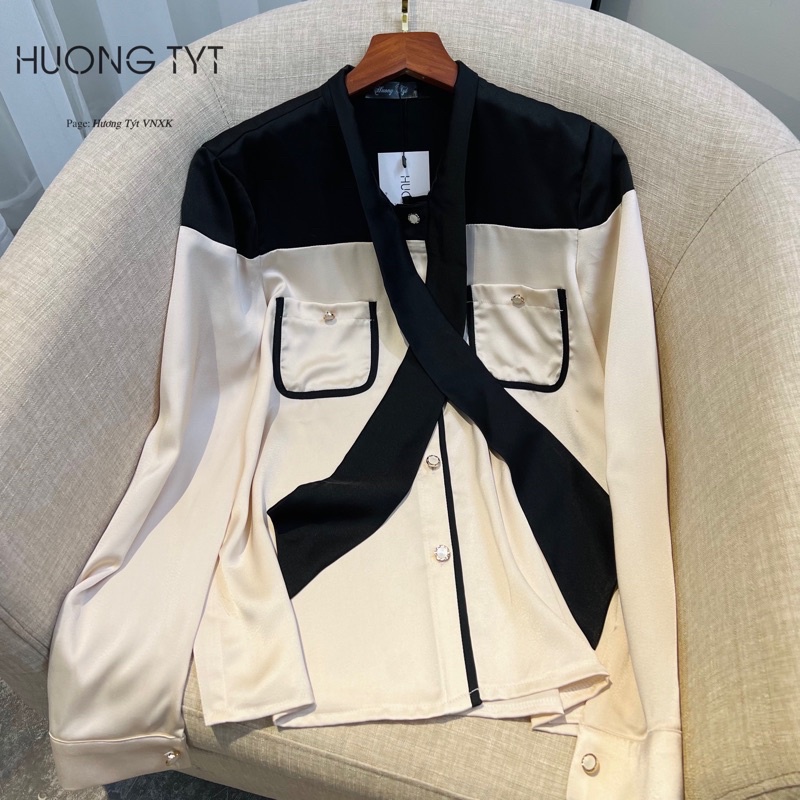 Áo somi lụa thiết kế Yuri DESIGN BY HUONGTYT