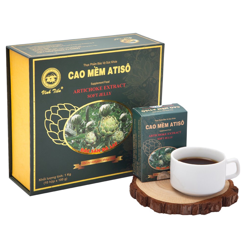 Hộp lẻ 100g Cao Mềm Atiso Đà Lạt Vĩnh Tiến Hộp - Artichoke Extract Softy Jelly